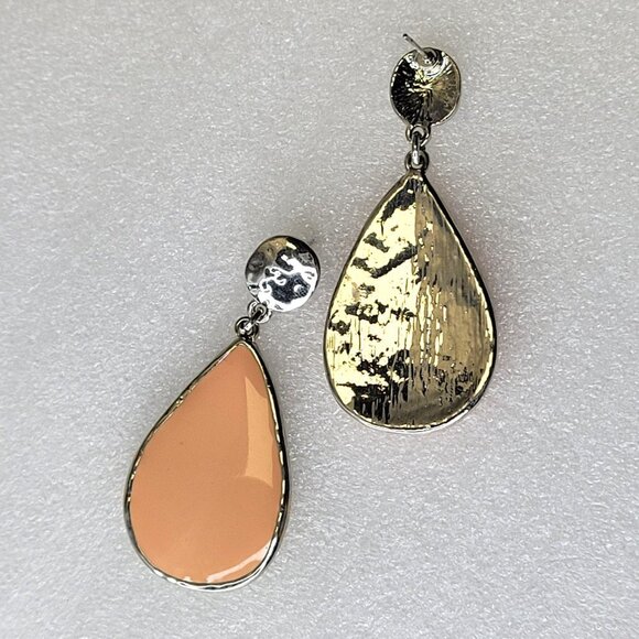 Peach Drop Earrings - Picture 2 of 6